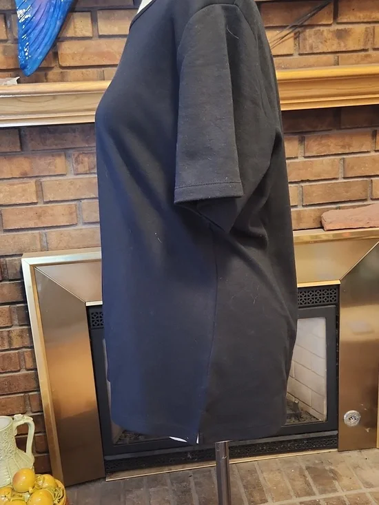 Quacker Factory By Jeanne Bicea Black Tee with Pink Sequin Flamingo Size L - Picture 4 of 15